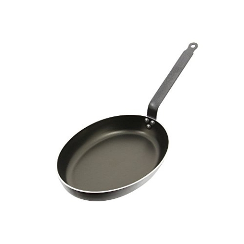 DE BUYER Fischpfanne aus Aluminium, antihaftbeschichtet, schockgrau, Induktion