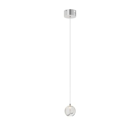 Lucande LED Pendelleuchte Hayley (Modern) in Transparent aus Glas (1 flammig,) - Hängelampe Esstischlampe Hängeleuchte Wohnzimmerleuchte