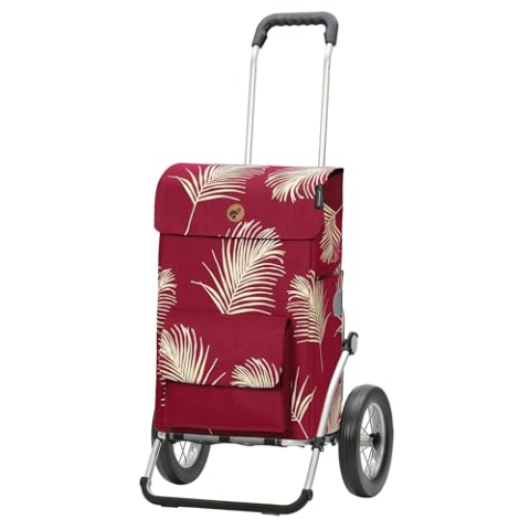 ANDERSEN Einkaufstrolley - Royal Shopper Signe rot 51 L Einkaufswagen, stilvoll, wasserabweisend, Aluminium, klappbar, leichtgängig