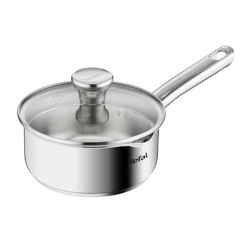 Tefal A70522 Duetto Stielkasserolle | mit Deckel | 16 cm | Edelstahl