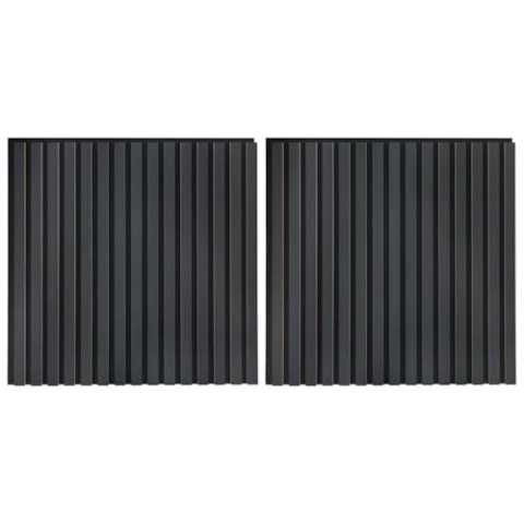vidaXL Akustik Wandpaneele 2 Stk. Lamellen 60,5x60 cm Eichenfurnier, Akustikpaneele, Wand Akustikpaneele, Lamellen Akustik Paneelen, Akustik Paneele