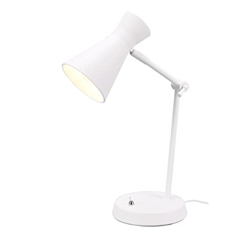 Reality Leuchten Tischleuchte Enzo R50781031, Metall Weiß matt, exkl. 1x E27