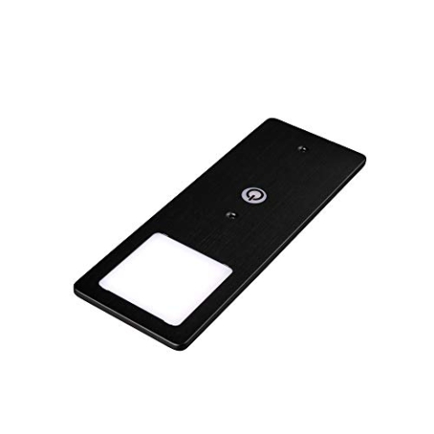 kalb | LED Unterbauleuchten schwarz 5W- sehr flache Küchenleuchte mit Touch-Dimmfunktion Einbaustrahler Einbauspot, Auswahl:1er Set neutralweiss