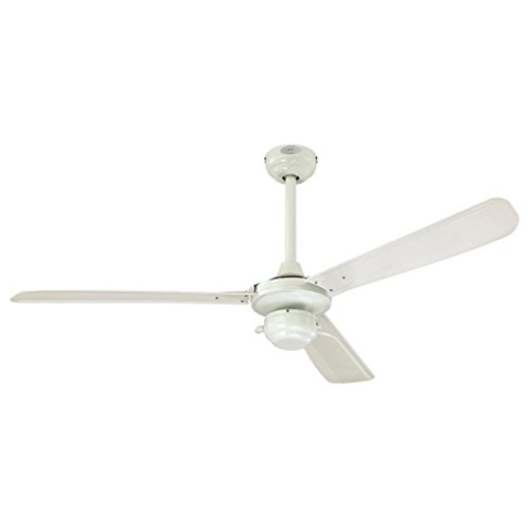 Westinghouse Lighting Weißer Deckenventilator Mountain Gale, 7242340, Ausführung in Weiß mit Flügeln in Weiß, 132x51cm