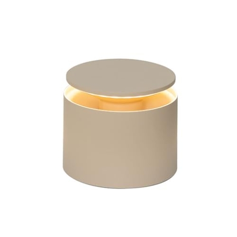 Zafferano, Push-Up Lampe, Kabellose, Wiederaufladbare Tischlampe mit Touch Control, Auch für den Außenbereich Geeignet, Dimmer, 2200-3000 K, Höhe 80-100 cm, Farbe Sand
