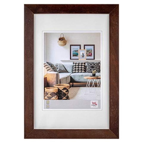 walther design Bilderrahmen nussbaum 50 x 70 cm Nizza Holzrahmen HQ070N