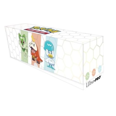 Ultra PRO - Pokémon Paldea First Partner Gaming Bundle - Enthält eine Kartenspielmatte, 65 Karte, Kartenhüllen, eine Kartendeck-Box mit 4 Trennwänden, alles verpackt in Sammler-Aufbewahrungsbox
