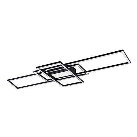 Trio Leuchten LED Deckenleuchte Irvine 620010442, Metall Anthrazit, inkl. 60 Watt LED, Fernbedienung, Dimmer, Nachtlicht