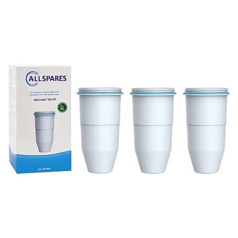 AllSpares Filterkartuschen (3x) geeignet für alle ZeroWater Wasserfilterkannen Ersatzfilter für u.a. ZeroWater ZW-5317