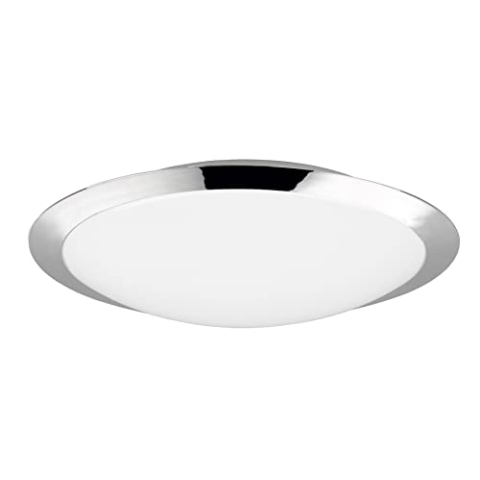 Trio Leuchten LED Bad Deckenleuchte Umberto 680319106, Kunststoff chromfarbig, inklusiv 18.5 Watt LED, Chrom
