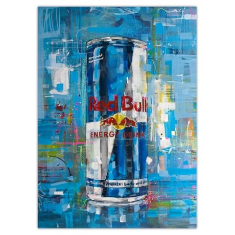 JosHoppenbrouwers Red Bull Poster, 50 x 70 cm, ungerahmt