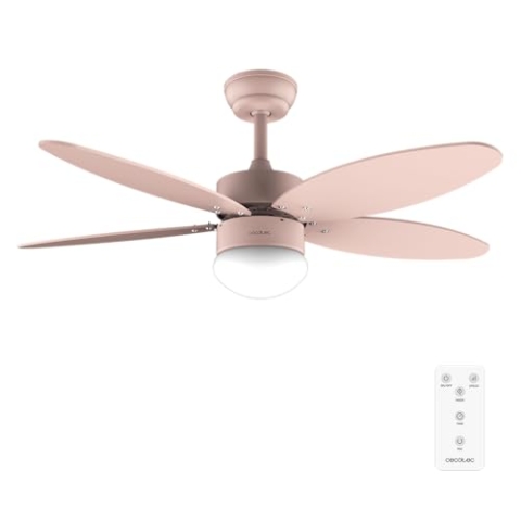 Cecotec - EnergySilence Aero 4260 Full Orange 40W DC Motor 42" Deckenventilator mit LED Licht, Fernbedienung, Timer, 6 Geschwindigkeiten und 5 umkehrbaren Flügeln