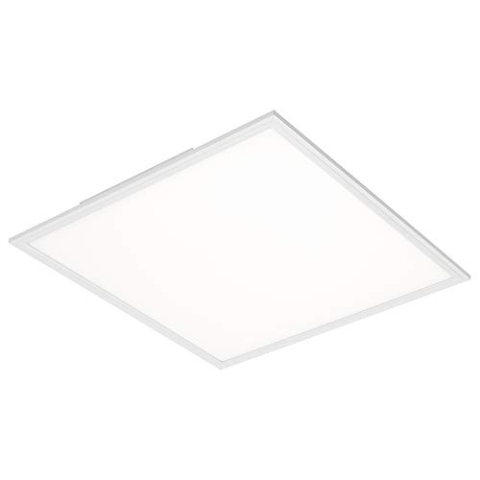 Briloner Leuchten Deckenleuchte-Panel, LED, Wohnzimmer-Lampe, Deckenlampe, Deckenstrahler, 38W, quadratisch, weiß, 59.5 x 59.5 cm