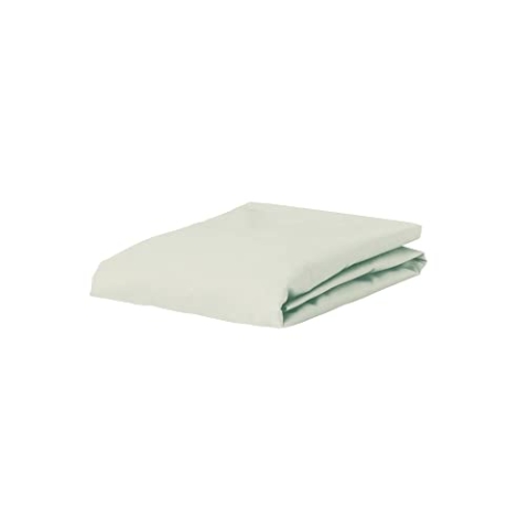 Essenza Spannbettlaken Premium Percale Oyster, 100x200 cm, 100% Baumwollpercale, Uni