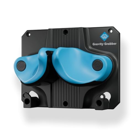 Gravity Grabber Ultimate Ski & Snowboard Wandhalterung - Passt zu jedem Ski/Snowboard - für Schadensfrei Lagerung von Rocker, Tips, Tails - 1x – Cyan