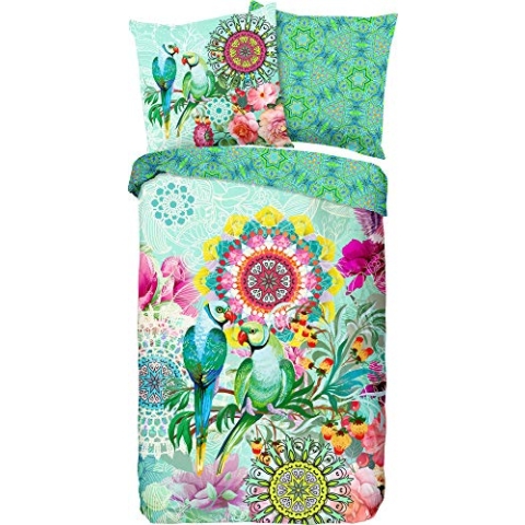 HIP CelinaTex Satin Wendebettwäsche Cilou bunt 200x200 cm + 80x80 cm