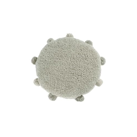 Lorena Canals Bubbly Olive Bodenkissen, Olivgrün, natürlich, Abdeckung: 97% Baumwolle, 3% andere Fasern. Füllkugeln aus 100% Polystyrol – Ø 48 x 10 cm