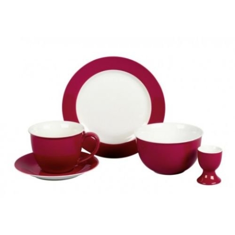 Flirt By R&B Geschirr-Serie Doppio rot Material 6er Set Müslischale Doppio rot