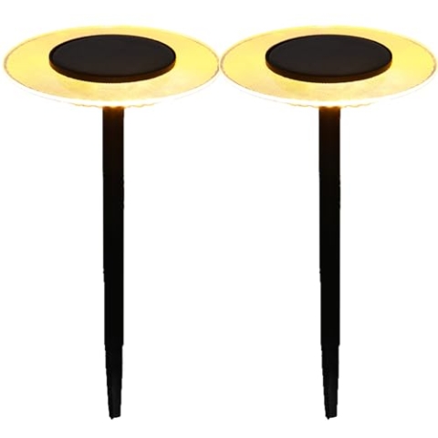 2 Solar-Beacons zum Stecken H35cm 2x UFO