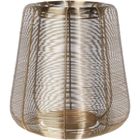 Home & Styling Deko-Laterne aus Metall, 28 x 29 cm, Farbe:golden