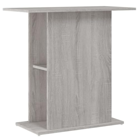 vidaXL Aquariumständer, Aquarium Unterschrank mit viel Stauraum, Aquarium Tisch mit Stabiler Oberplatte, Aquariumschrank Aquarium Halter, Grau Sonoma Holzwerkstoff