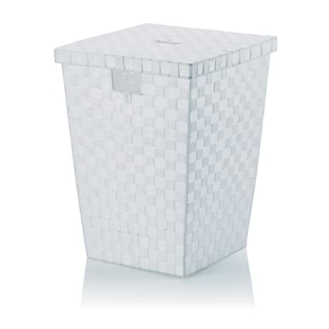 Kela Wäschebox Alvaro weiß PP-Faserband, Polypropylen, 40 x 40 x 52 cm