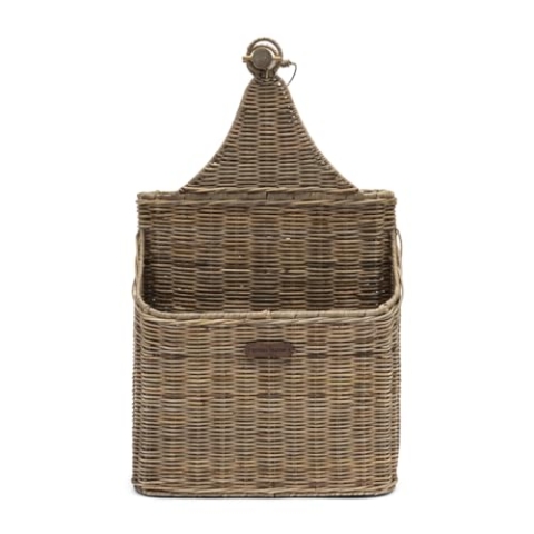 Riviera Maison Toilettenpapierständer Rattan mit Ersatzrolle, Toilettenpapierhalter ohne Bohrung, Zeitschriftenständer ländlich - RR Mylan Toilet Roll Holder - (LxBxH) 33x25x55