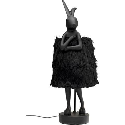 Kare Design Tischleuchte Animal Rabbit, Schwarz/Gold, Hasenleuchte, Tischlampe, Schlafzimmerlampe, Tiermotiv, kein Leuchtmittel enthalten, 68x24x26 cm (H/B/T)