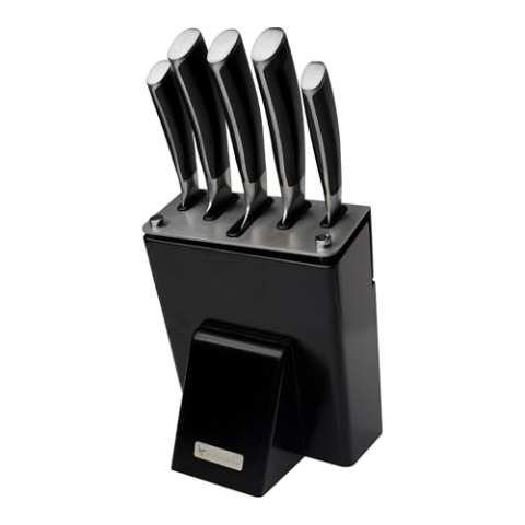 Rockingham Forge Equilibrium 6-teiliges Edelstahl-Messerblock-Set