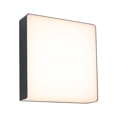 Paulmann 94840 LED Außenwandleuchte Azalena Bewegungsmelder mit Hochfrequenz-Sensor IP44 250x97mm 3000K 8,5W 700lm 230V Anthrazit Außenleuchte