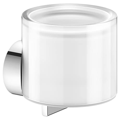 KEUCO Lotion-Spender Metall, Chrom, Inhalt nachfüllbar ca. 140ml, Seifenspender für Bad und Gäste-WC, inkl. Befestigung, Wandmontage, Reva