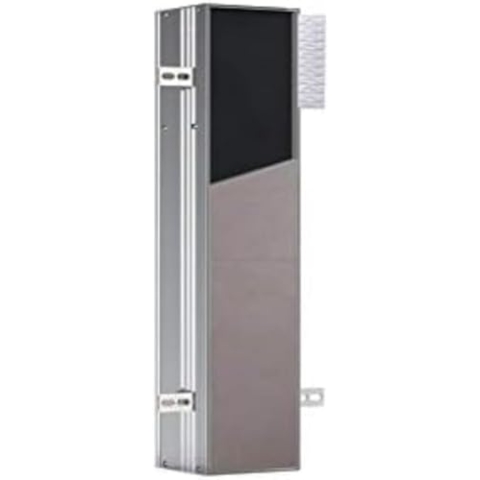 EMCO asis plus WC-Modul Unterputz, 658 mm, Türanschlag links, Aluminium, Papier Seitlich