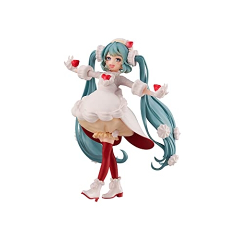 Furyu Hatsune Miku (Sweet Tea Time Strawberry Shortcake Version) PVC-Figur, Mehrfarbig