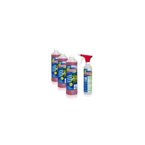 URIMAT MB- Aktiv Reiniger Kalkex Kombipack: 3 x 1 Liter Konzentrat + 1 Sprühflasche (leer)