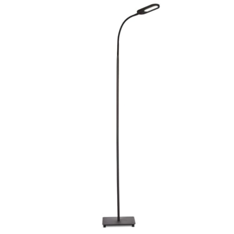 B.K.Licht - LED Stehlampe dimmbar, warmweiß bis kaltweiß einstellbar, Touch, Leselampe, Deko Wohnzimmer, Lampe, Deckenfluter, Standleuchte, Wohnzimmerlampe, Schlafzimmer Deko, 21x21x158,6 cm, Schwarz