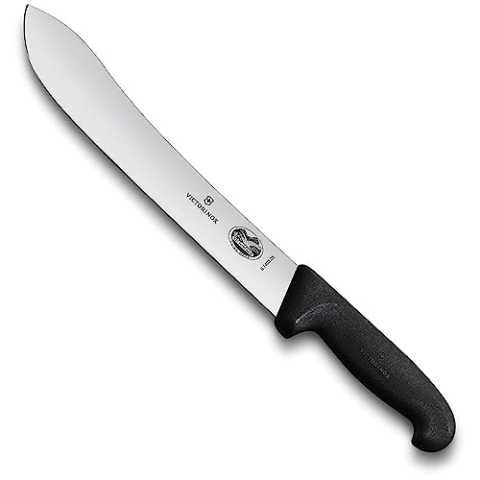Victorinox Fibrox Küchenmesser Schlachtmesser, Extra Scharfe Klinge, Rostfreier Stahl, Spülmaschinengeeignet, Swissmade