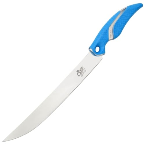 Cuda Filetiermesser, semi-flexible breite Klinge, 26 cm, 18120, Blau