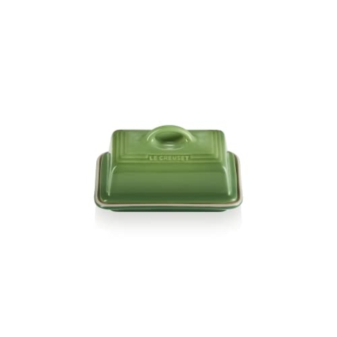 Le Creuset Butterdose aus Steinzeug, 900 g, 17 x 12.5 x 9 cm, Bamboo, 70837174080000