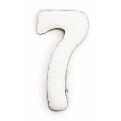 Theraline my7 Seitenschläferkissen mit Bezug, waschbar 60°C, Stillkissen & Lagerungskissen ergonomisch mit integriertem Kopfkissen, Kissen für Seitenschläfer mit wattiertem Bezug für mehr Komfort