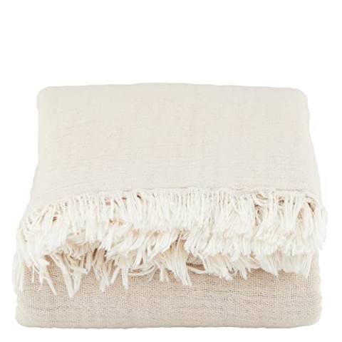House Doctor, Decke, Alice, Beige, Baumwolle, l: 200 cm, w: 140 cm