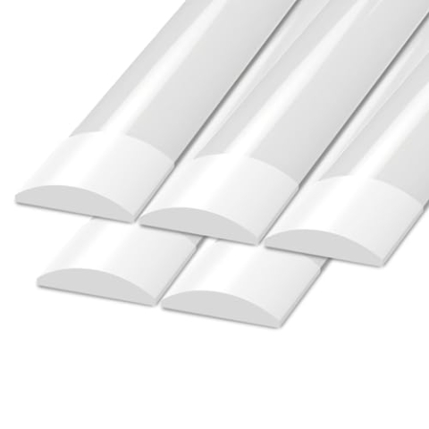 Ledvion - 2er-pack LED Batten T8 Tube 60cm (15W, 4000K & 2400L), Leuchtstreifen, LED-Leuchtstoffröhre Flicker-Free, Deckenleuchten Garage Beleuchtung