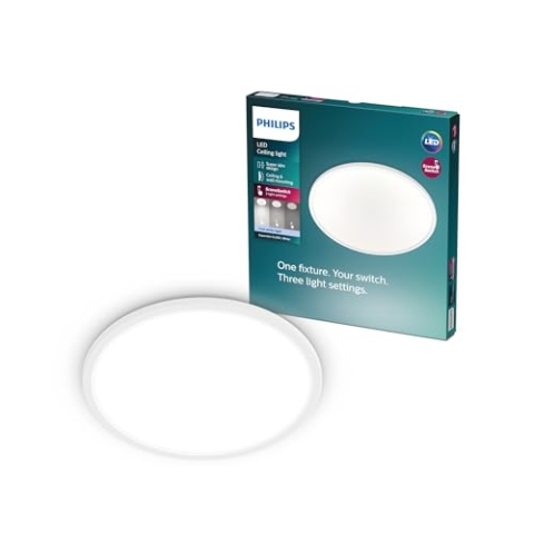 Philips 3-in-1 LED Leuchte SceneSwitch CL550 1500lm 4000K, Dimmen ohne Dimmer, Weiß