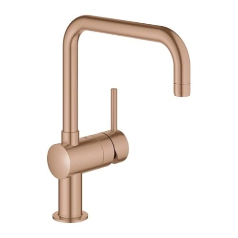 Grohe Minta Einhand-Spültischbatterie DN 15, 32488, U-Auslauf; Farbe: warm sunset gebürstet