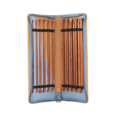 KnitPro KP31284 Stricknadelset, Holz, Braun, 30cm