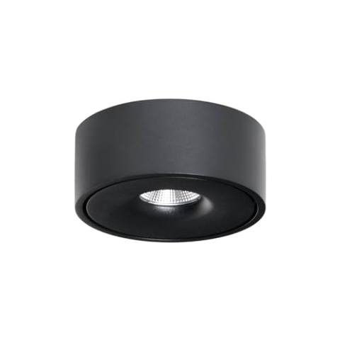 Arcchio LED Deckenleuchte Rotari (Modern) in Schwarz aus Aluminium (1 flammig,) - Lampe Deckenlampe Wohnzimmerleuchte