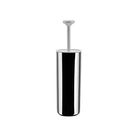 Alessi PL08 W Birillo, Klosettbürste, Edelstahl 18/10 und Weiss