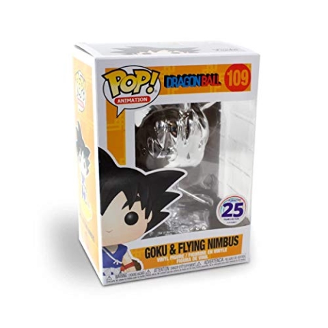 pop Funko Dragonball 109 Goku & Flying Nimbus Silver Chrome