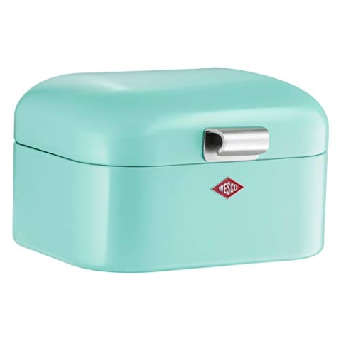 Wesco 235 001 Mini Grandy Brotkasten 17 x 18 x 12cm (L/B/H) Mint, Edelstahl