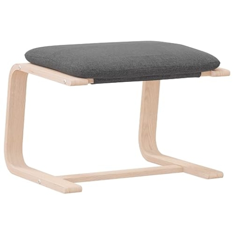 vidaXL Fußhocker Sitzhocker Beistellhocker Hocker Polsterhocker Fußschemel Schemel Fußstütze Ottomane Wohnzimmer Dunkelgrau 51x41x40cm Stoff