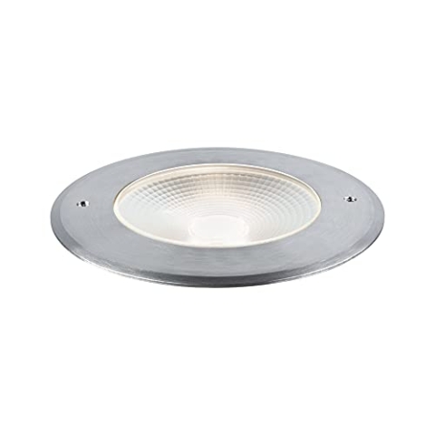 Paulmann 94748 LED Außenleuchte Bodeneinbauleuchte Vanea seewasserresistent IP67 rund 160mm 3000K 15,5W 800lm 230V Alu Warmweiß